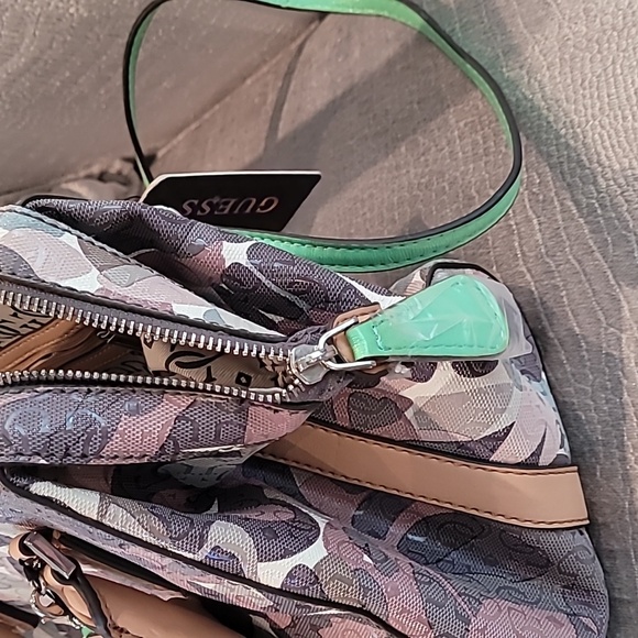 Guess Taupe/Multicolored Airun Crossbody Handbag - Picture 10 of 12